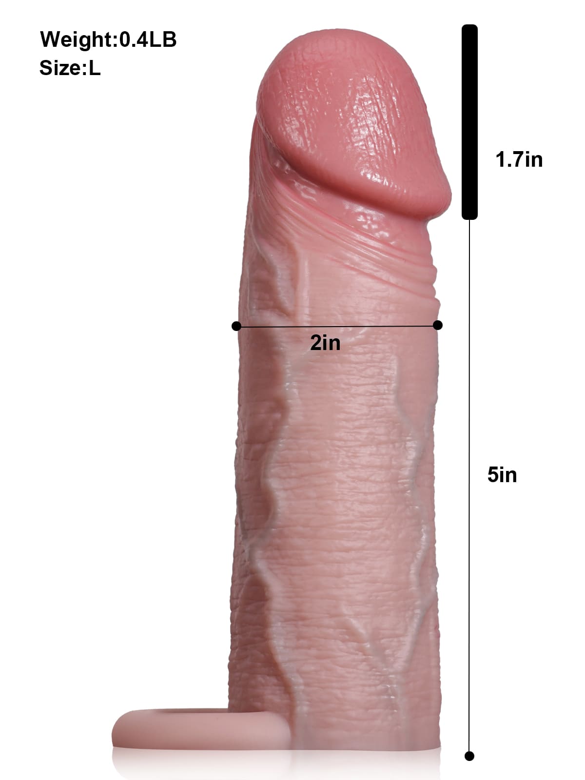 Andrew 6.7” x 2” Most Realistic Extender Sleeve