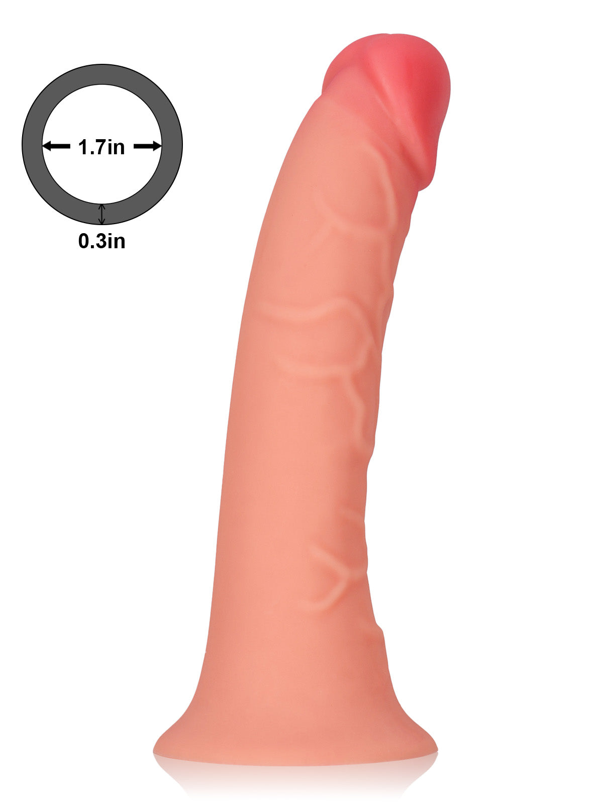 Aidan 7.8” x 1.5” Wearable Penis Sleeve For ED With O-Ring Strap On