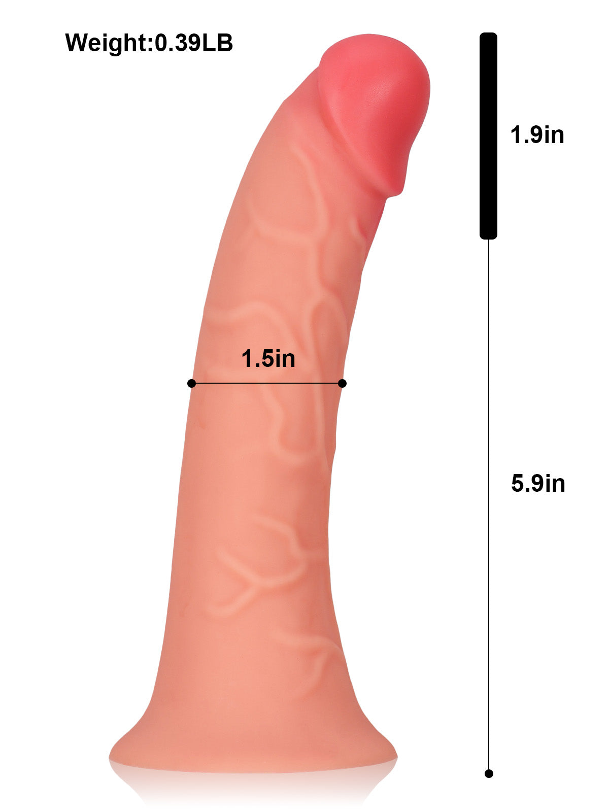 Aidan 7.8” x 1.5” Wearable Penis Sleeve For ED With O-Ring Strap On