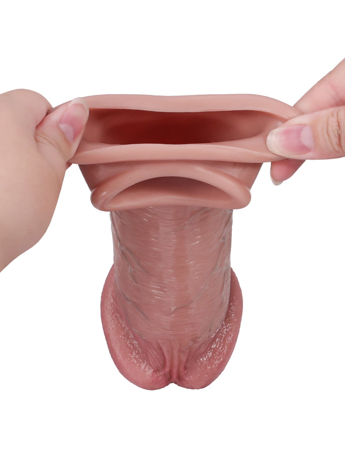 Anthony 8.5” x 2” Big Glans Realistic Huge Penis Extension Sleeve