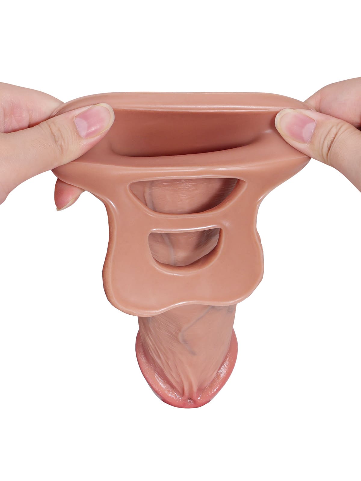 Brandon 8.1” x 1.7” Soft Realistic Huge Penis Extension Sleeve