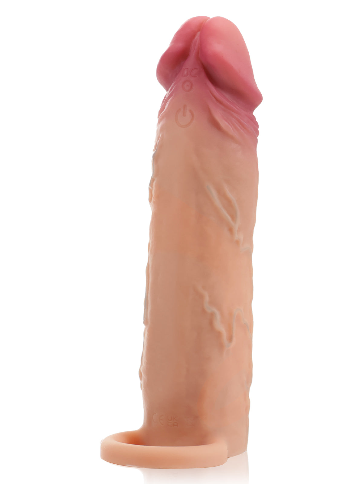 James 6.1” x 1.6” Flesh Sliding Skin Vibrating Cock Sleeve