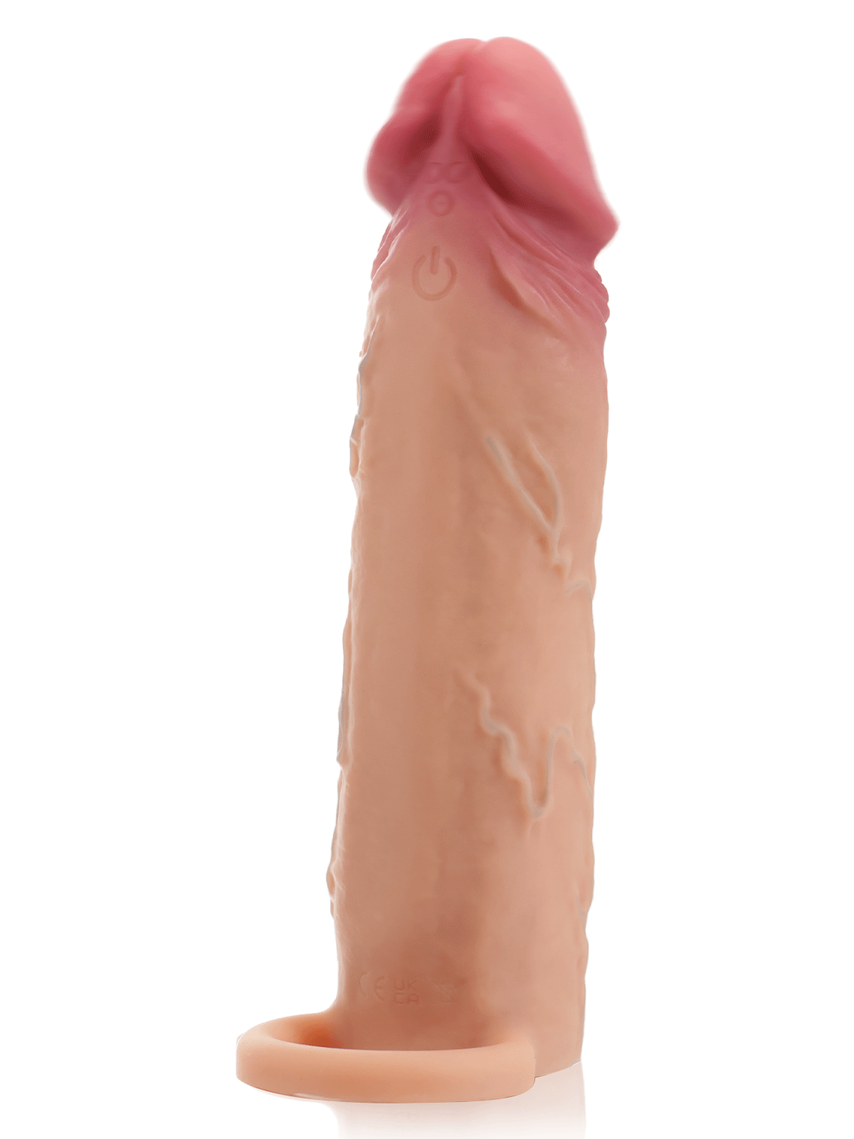 Kimi 7.4” x 1.8” Flesh Sliding Skin Vibrating Cock Sleeve