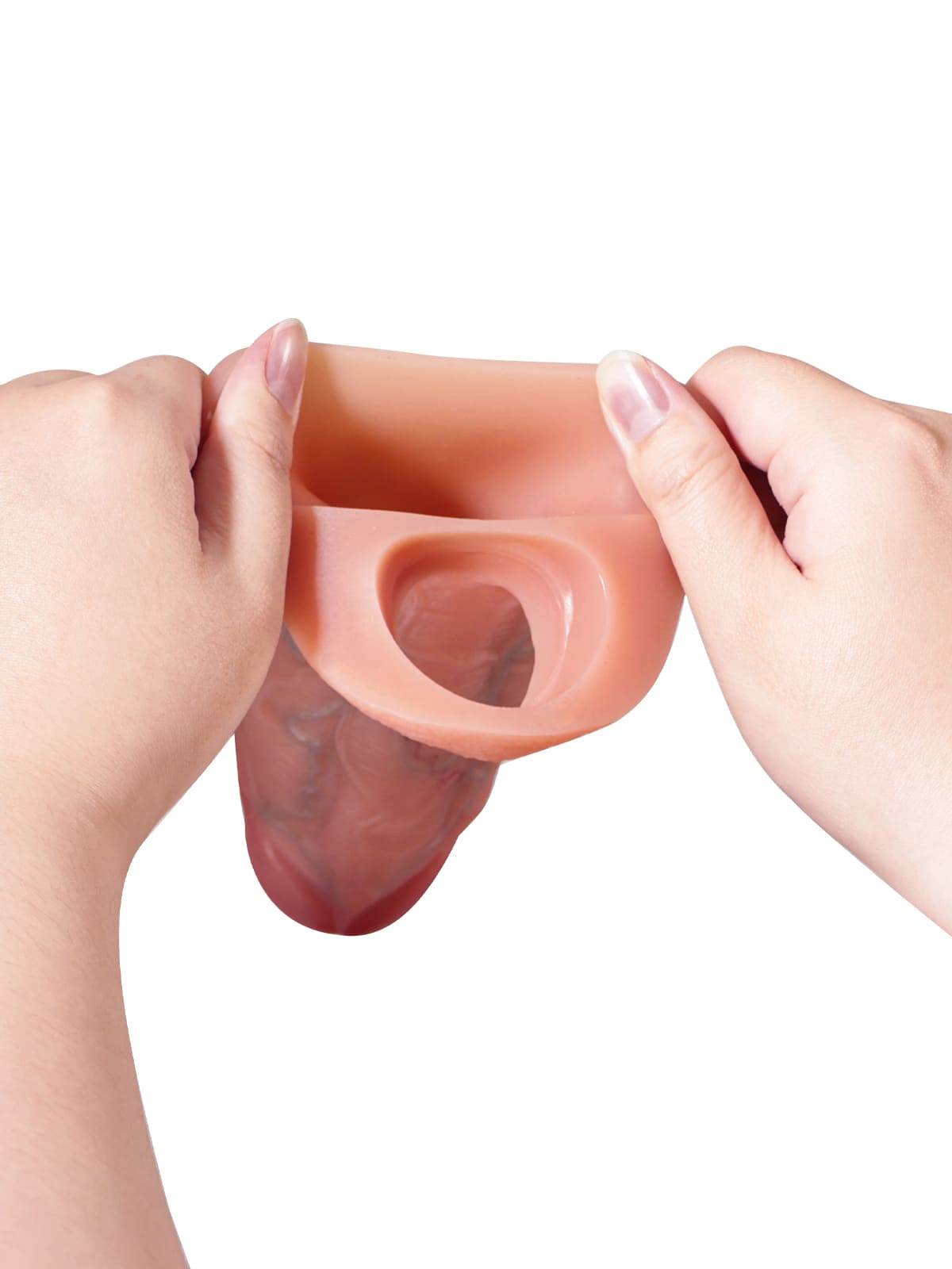 Luke 6.3" x 2.2" Flesh Color Fat Cock Sleeve