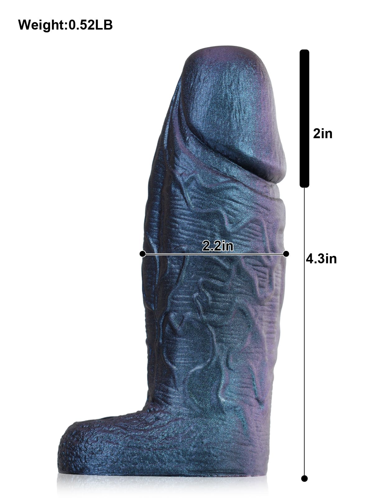 Luke 6.3" x 2.2" Metallic Color Fat Cock Sleeve