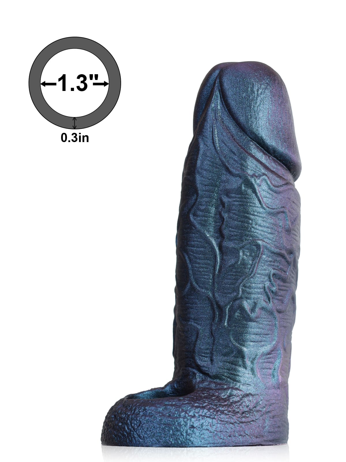 Luke 6.3" x 2.2" Metallic Color Fat Cock Sleeve