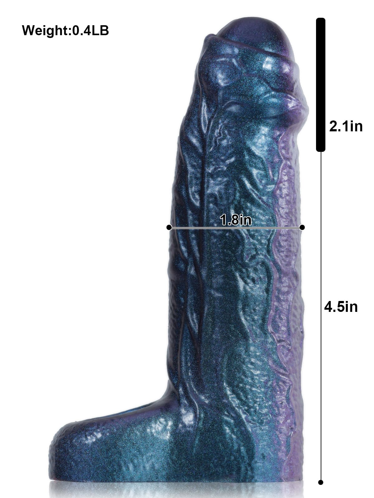 Marcus 6.6" x 1.8" Metallic Color Fat Penis Extender