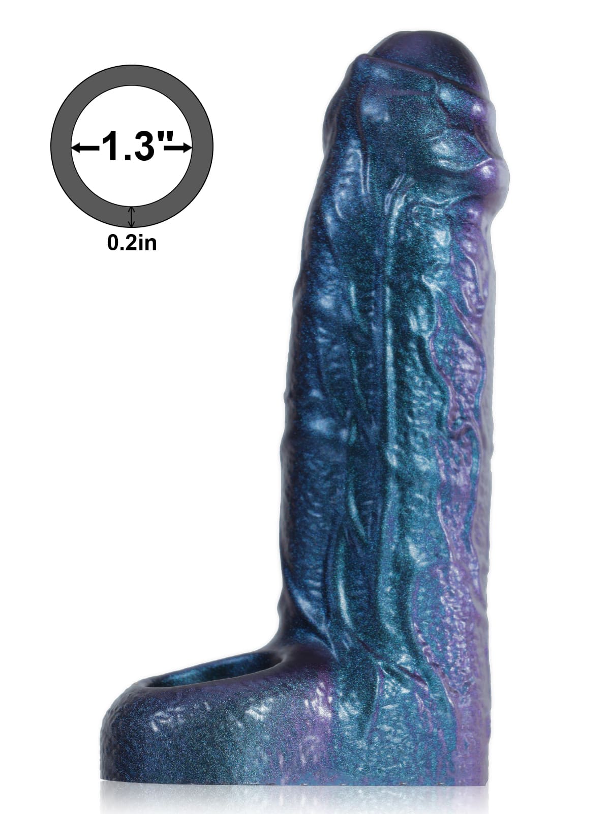 Marcus 6.6" x 1.8" Metallic Color Fat Penis Extender